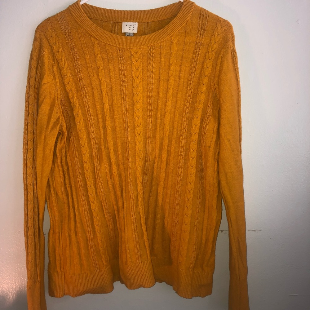 Target Mustard Knit Sweater Size L